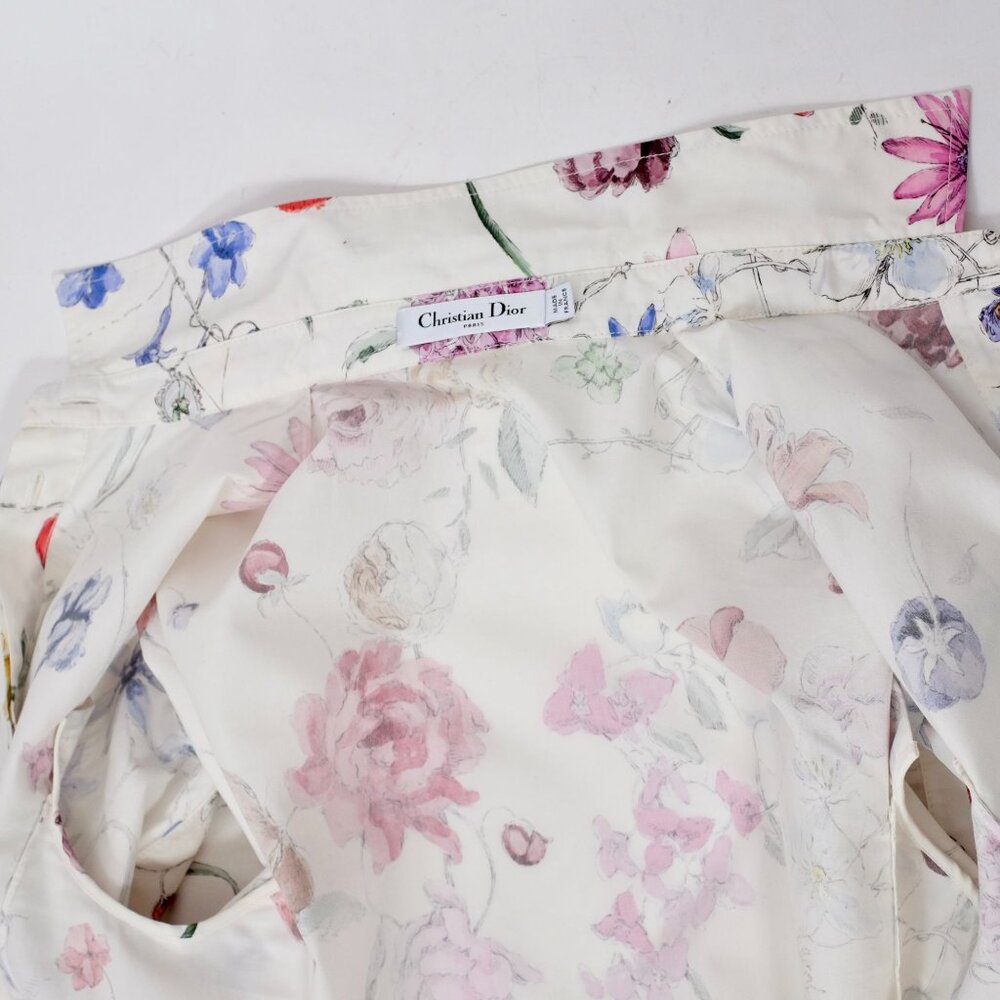 Christian Dior maxi dress 36 US 4 Florilegio 2023 print white floral - Picture 3 of 16
